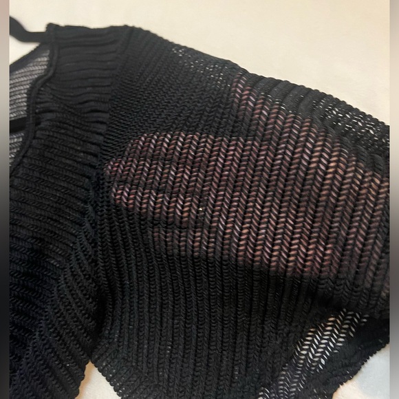 Tattoo Me Black Mesh Grunge Top Woman’s  Size 2X Made in USA - Picture 6 of 14